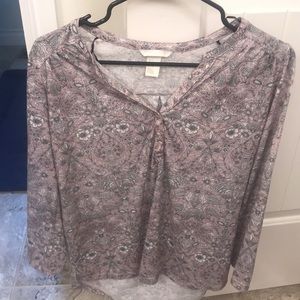 Pink Patterned Blouse